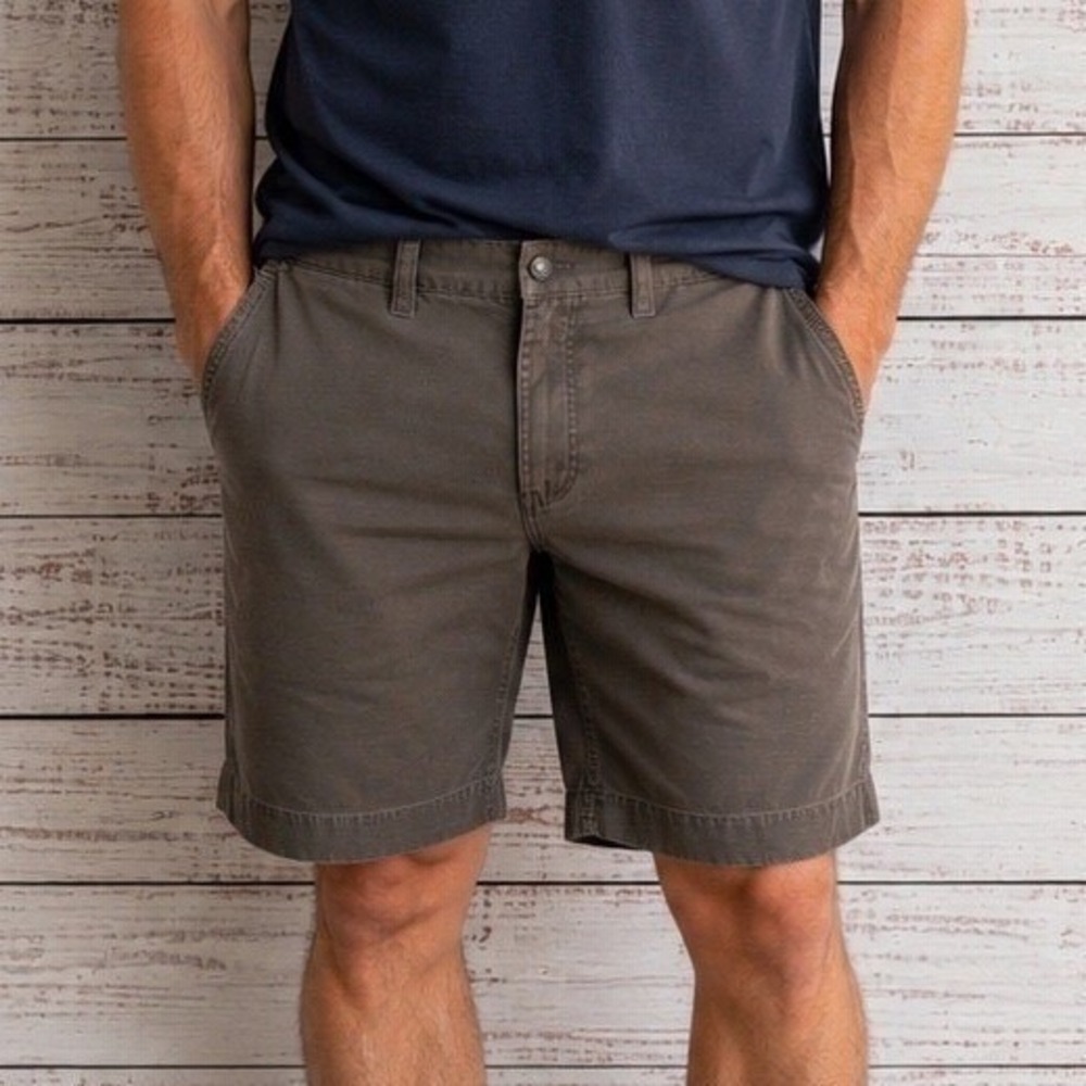 Columbia Utility Shorts Mens 40 Grey Brown Cotton Canvas Hiking Outdoor AM4194
